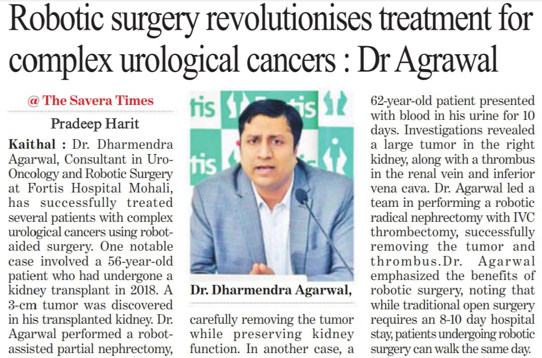 Urology cancer expert in Mohali & Chandigarh - Dr Dharmender Aggarwal
